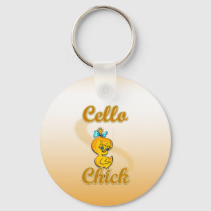 Cello Chick Schlüsselanhänger