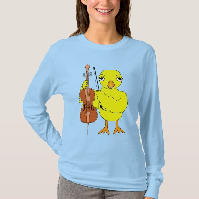 Cello Chick T-Shirt (Vorderseite)
