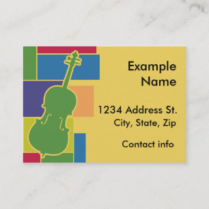 Cello Colorblocks Visitenkarte