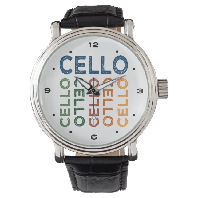 Cello Colorful Armbanduhr (Vorderseite)
