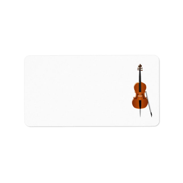 Cello Design Adressaufkleber (Vorne)