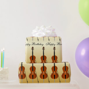 Cello-Design-Geburtstag Geschenkpapier