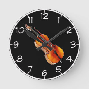 "Cello" Entwurfs-Wanduhren Runde Wanduhr