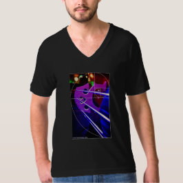 Cello et spiral American Apparel T-shirt col V