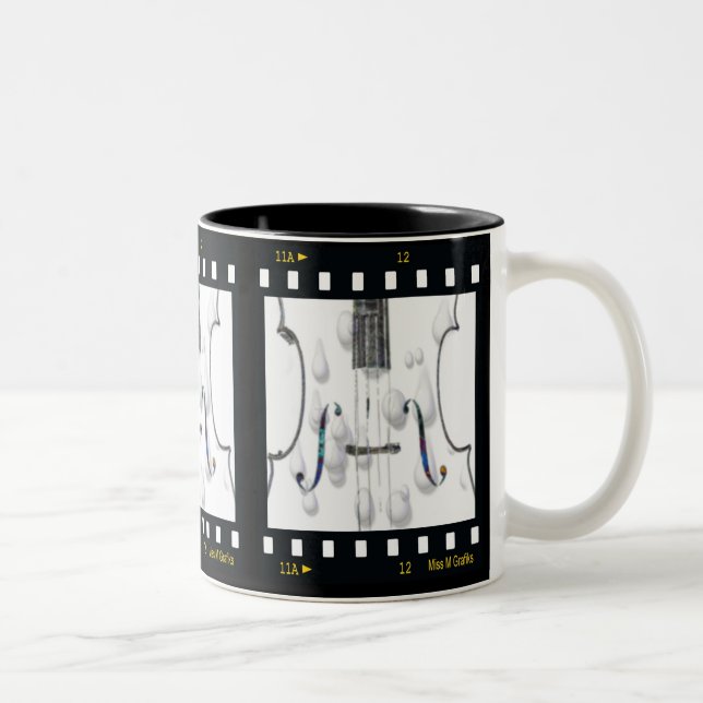Cello-Film-Tasse Zweifarbige Tasse (Rechts)