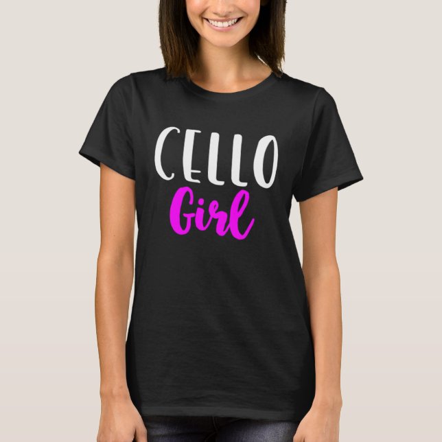 Cello Girl Player Women  Cute Cellist T-Shirt (Vorderseite)