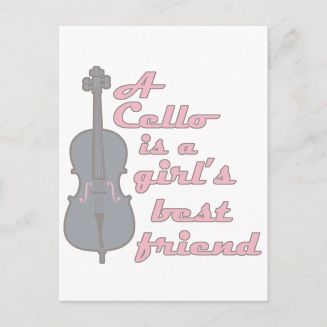 Cello Girl Postkarte (Vorderseite)