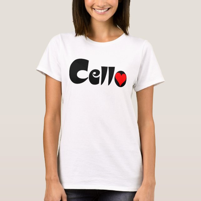 Cello Heart T-Shirt (Vorderseite)