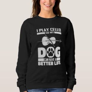 Cello Hund - Violincello Orchester Cellist Premium Sweatshirt
