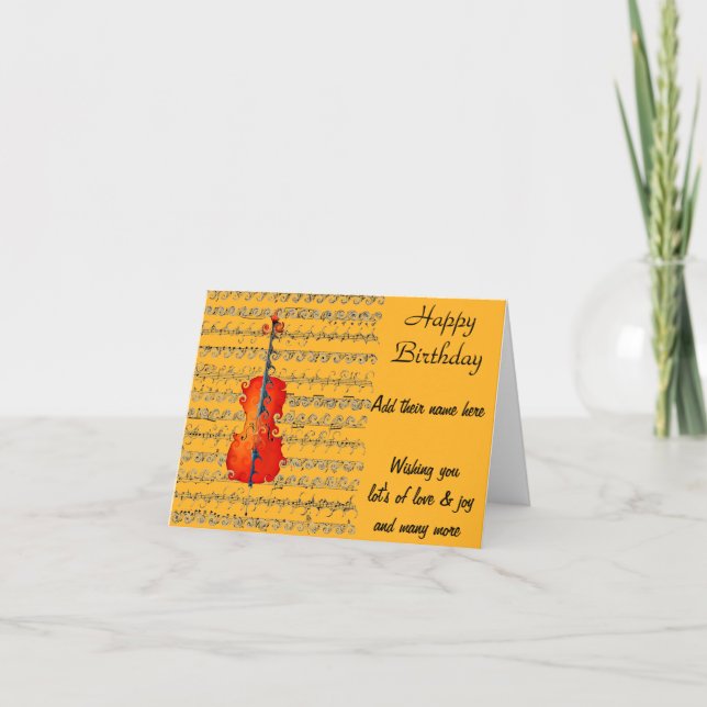 Cello & I Rock!_ Karte (Vorderseite)