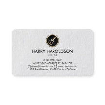 Cello Icon Cellist Premium Business Card