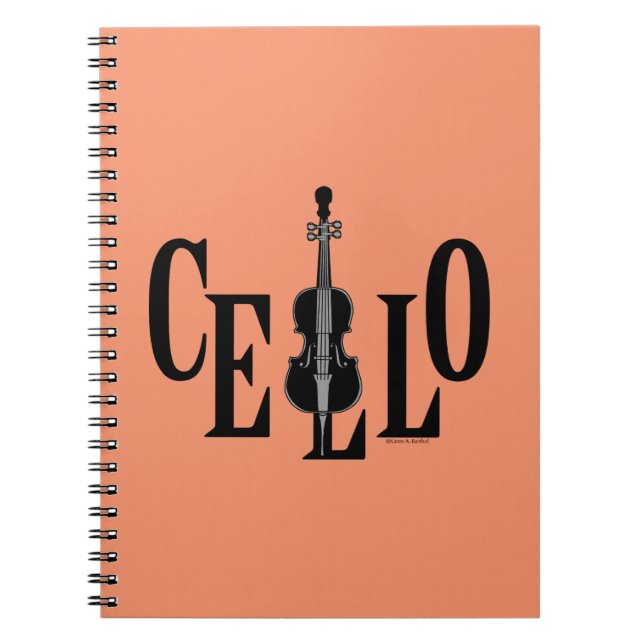 Cello in Cello Notizblock (Vorderseite)