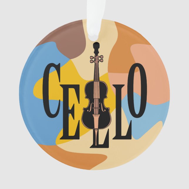 Cello in Cello Ornament (Vorderseite)