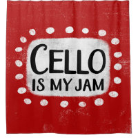 Cello ist mein Jam-Duschvorhang