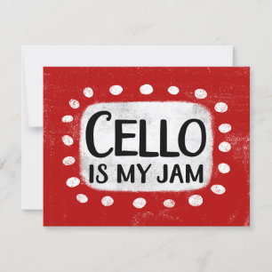 Cello ist meine Grußkarte Karte