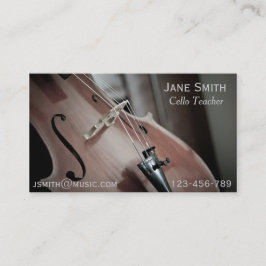 Cello-Lehrer-Schnurinstrument-Musiktutor Visitenkarte