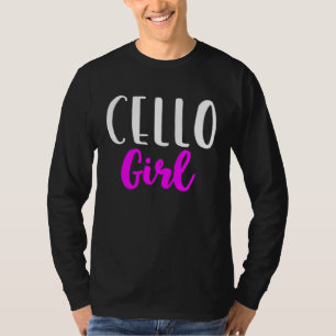 Cello-Mädchen-Spielerin Frauen Hübsche Cellistin T-Shirt