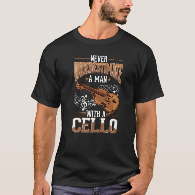 Cello Man Cello Player Cellist 1 T-Shirt (Vorderseite)