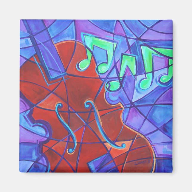 Cello-Mosaik-Magnet Magnet (Vorne)