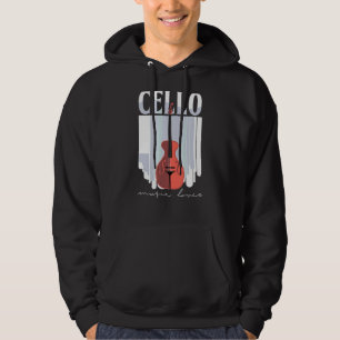 Cello Music Cellist Musician Cello Player Orcheste Hoodie