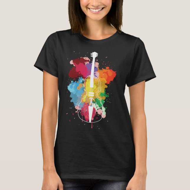 Cello Musical Instrument T-Shirt (Vorderseite)
