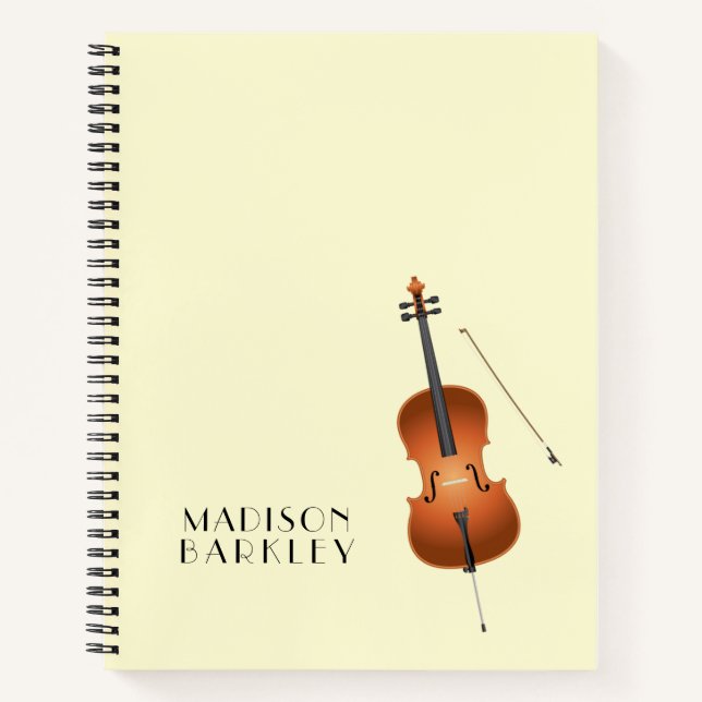Cello Musician Music Teacher String Orchestra Notizbuch (Vorderseite)