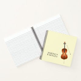 Cello Musician Music Teacher String Orchestra Notizbuch