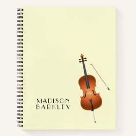 Cello Musician Music Teacher String Orchestra Notizbuch