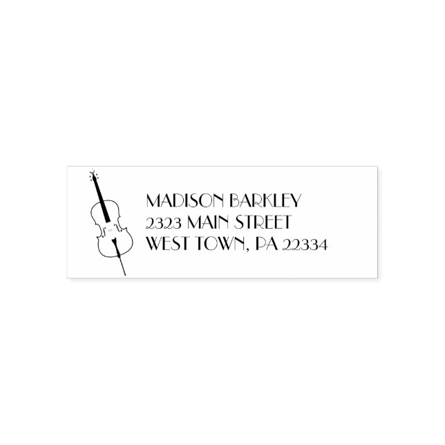 Cello Musician Music Teacher String Orchestra Permastempel (Design)