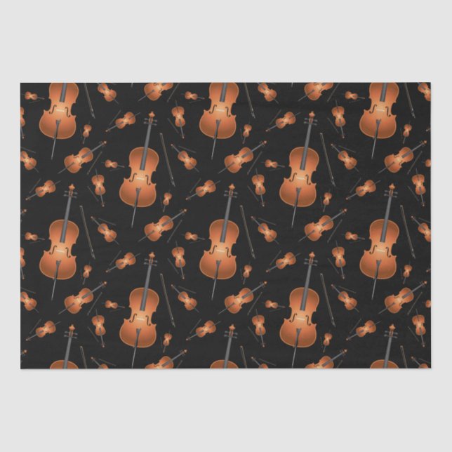 Cello Musician Music Teacher String Orchestra Seidenpapier (Vorderseite)