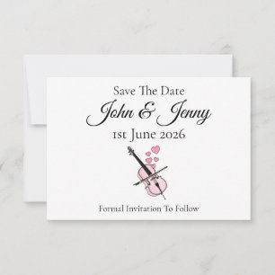 Cello Musician Wedding speichern das Datum