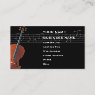 Cello - Musikindustrie-Karte Visitenkarte