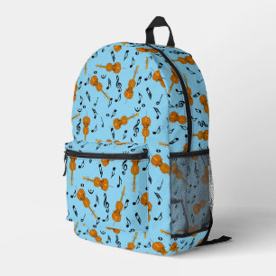 Cello Musiknote Pattern Bedruckter Rucksack