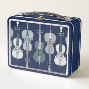 Cello Pattern Metall Brotdose