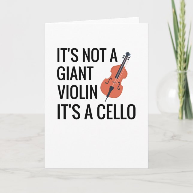 Cello Player-Geschenke | Cello Orchestra Cellist Karte (Vorderseite)
