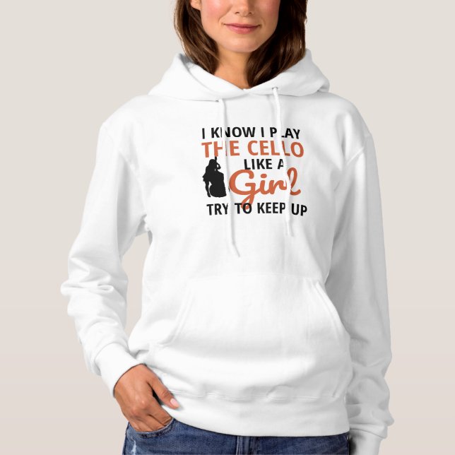 Cello Player Geschenke für Frauen| Cello Cellist G Hoodie (Vorderseite)