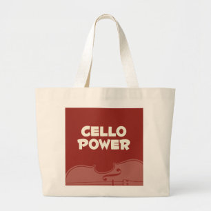 Cello-Power-Taschen-Tasche Jumbo Stoffbeutel