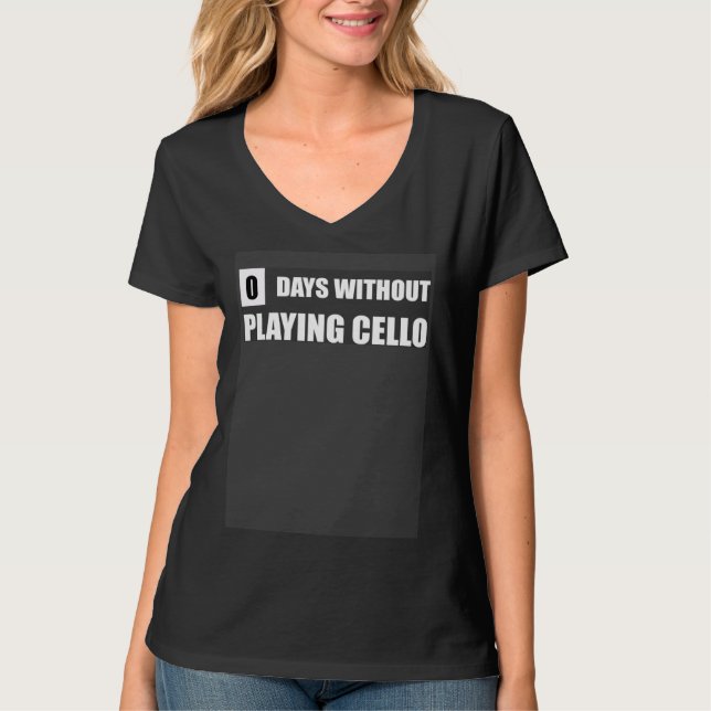 Cello Practice Quote Cello Teacher T-Shirt (Vorderseite)