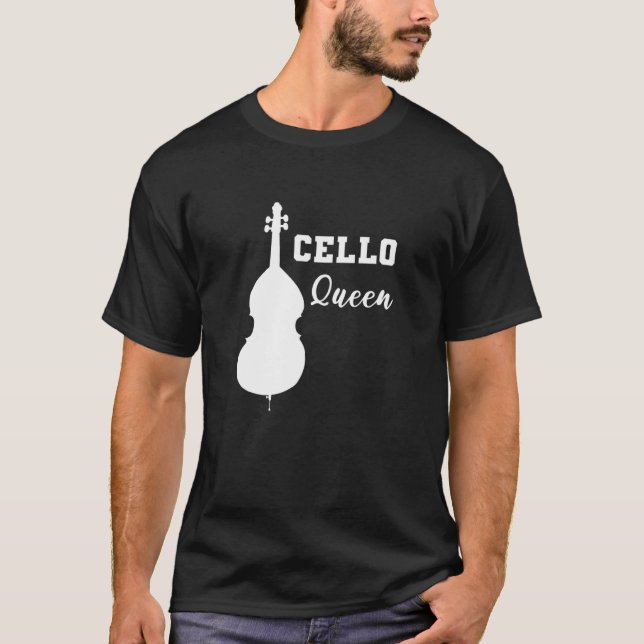 Cello Queen Instrumentalist T-Shirt (Vorderseite)