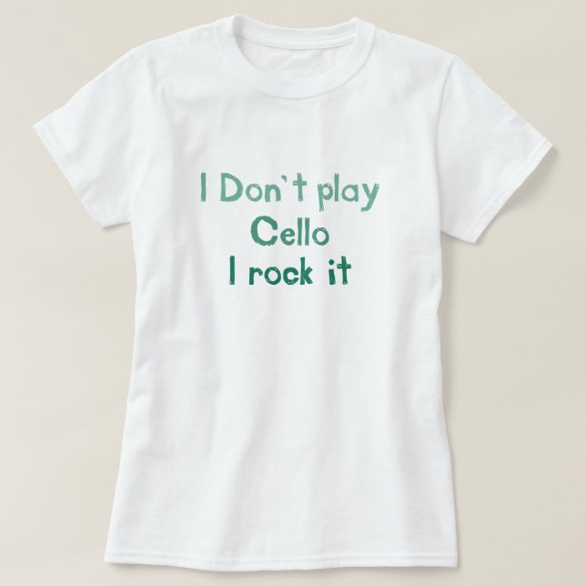 Cello Rock It T - Shirt - Ladys (Design vorne)