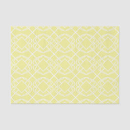 Cello Soft Butter Yellow Trellis Design Seidenpapier