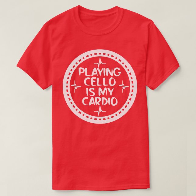 Cello spielen ist mein Dio T-Shirt (Design vorne)