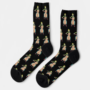 Cello spielender Stockmann Socken