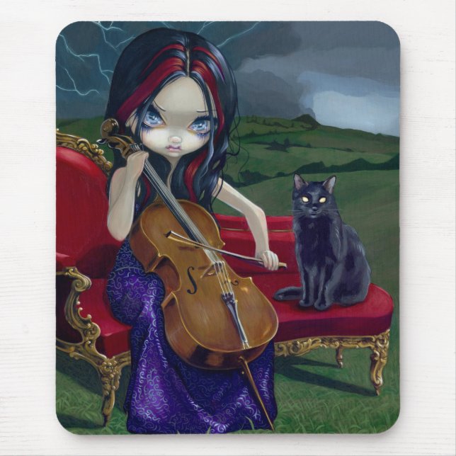 "Cello-Sturm" Mousepad (Vorne)