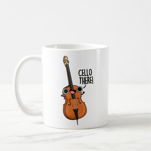 Cello There Funny Music Pub Kaffeetasse (Links)