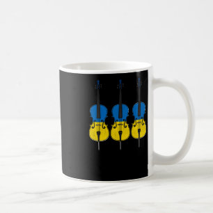 Cello Ukrainische Flagge Cellist Streichmusiker St Kaffeetasse