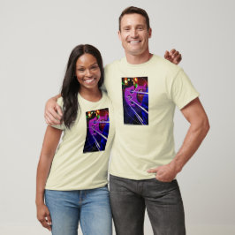Cello und Spiralamerikanisches Apparel-V-Nacken-Sh T-Shirt