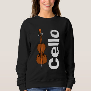 Cello und White Text Sweatshirt