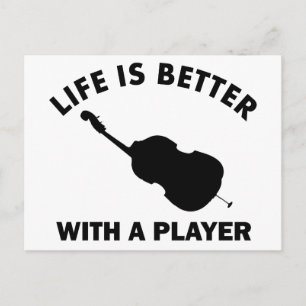 Cello Vector Designs Postkarte