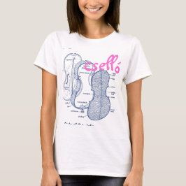Cello-Violinent-shirt T-Stück T-Shirt